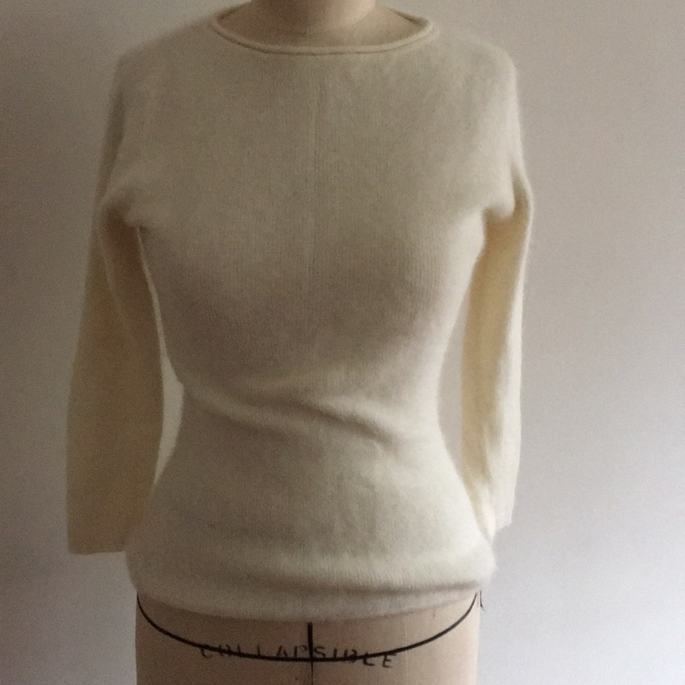 - Rabbit hair sweater